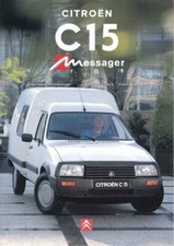 Catalogue brochure Citroën C15 D Messager 03/1995 France