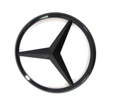 For V167 SUV Mercedes AMG GLE350 GLOSS BLACK Star Emblem Rear Trunk Lid Badge