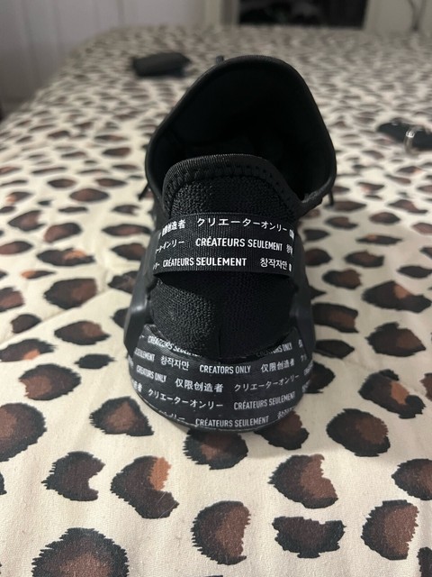 Size 9 - adidas NMD R1 V2 Script - Black for sale online | eBay