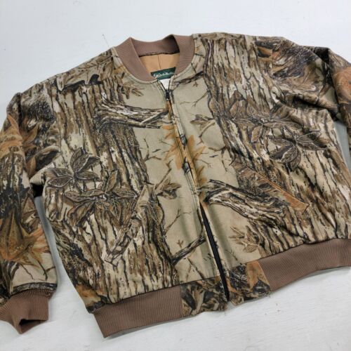 Vintage Gander Mountain Mens Hunting Jacket Sz L Lined Realtree Camo Full Zip - Picture 2 of 12
