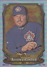 ROGER CLEMENS TOPPS ALLEN GINTER SILVER PORTRAIT HOT BOX FOIL BLUE JAYS 195 2024