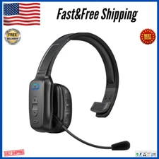 Trucker Wireless Mic Blue Parrot Bluetooth Noise Cancelling Headset Earpiece USA