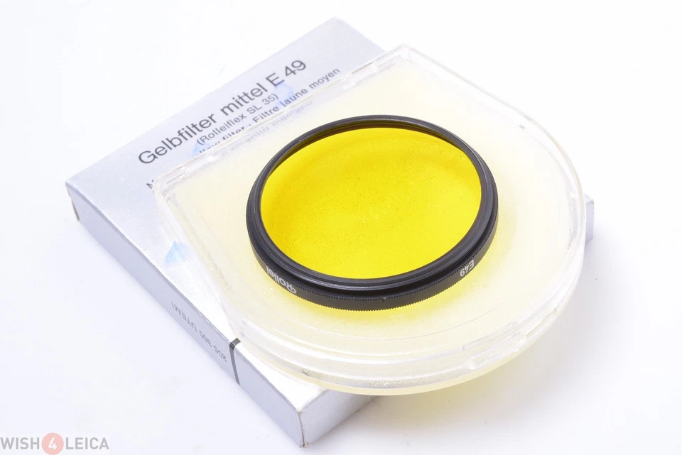 ✅ 1 ROLLEI ROLLEIFLEX E49, 49MM MIDDLE, MEDIUM YELLOW FILTER SL35 CAMERA MINT - Image 2 of 4