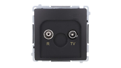 Simon Basic R-TV Loop-Through-Antennendose, 10 dB, 5 862 MHz, schwarz