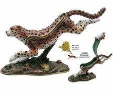 Leopard Jeweled Trinket Box with Austrian Crystals #2