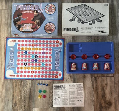 1986 VINTAGE   Fibber! Board Game That Makes It Fun To Fib By Maruca COMPLETE!