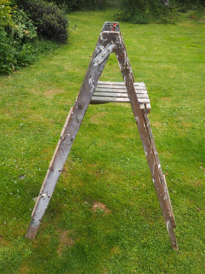A Pair of Vintage Wooden Step Ladders eBay