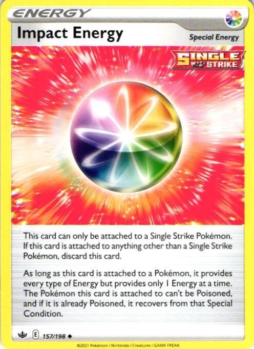 2021 Pokemon Card 157/198 Impact Energy