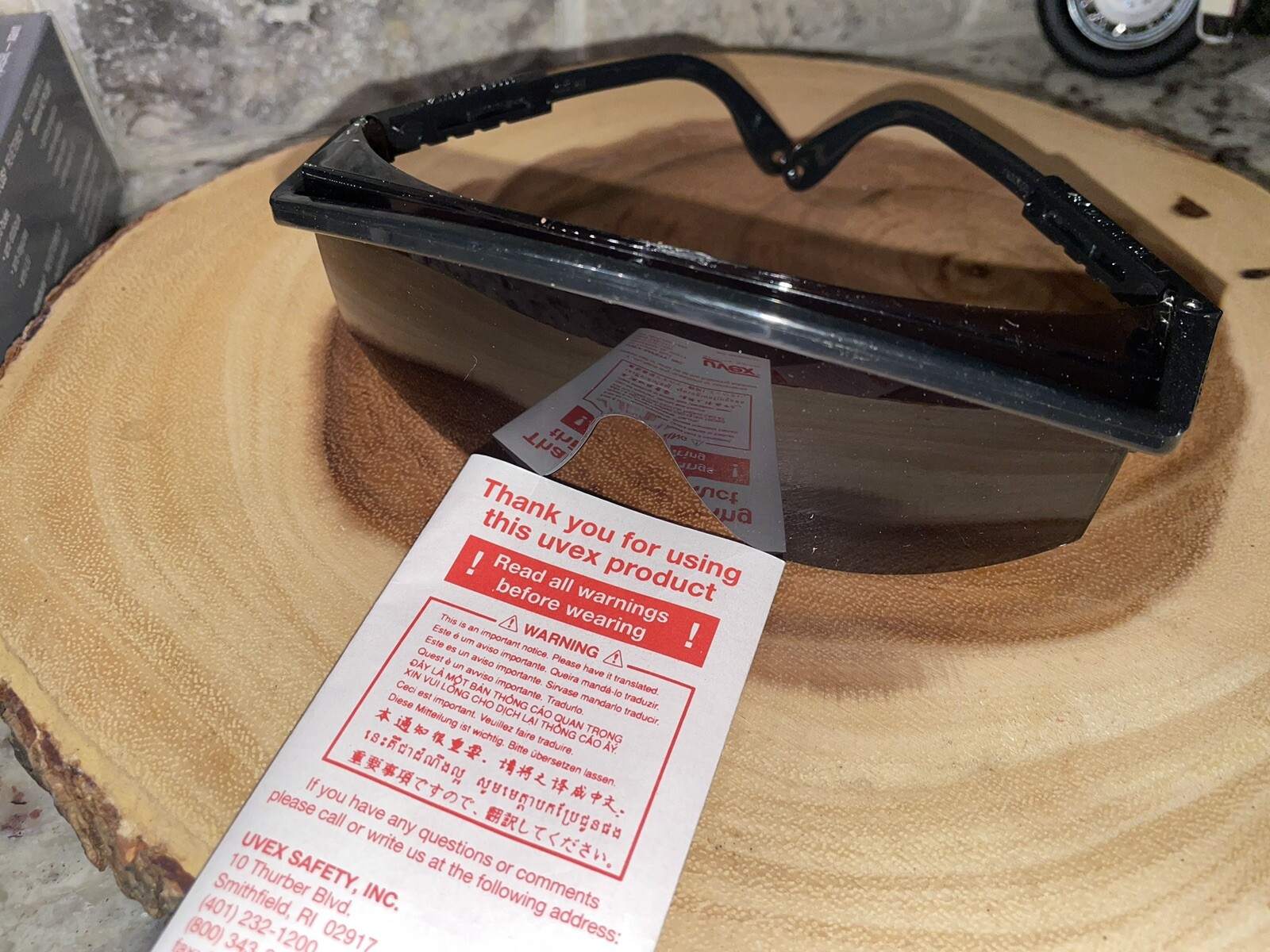 9 Pair New UVEX Astrospec 3000 Safety Glasses Black Frame Gray Lens