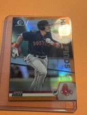 SSP 2020 Bowman Chrome Hidden Finds Jarren Duran ORANGE #’d /25 Refractor 1:2747
