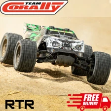 Team Corally Kagama 4 4S Brushless RC Monster Truck RTR 4x4 Basher Car Green