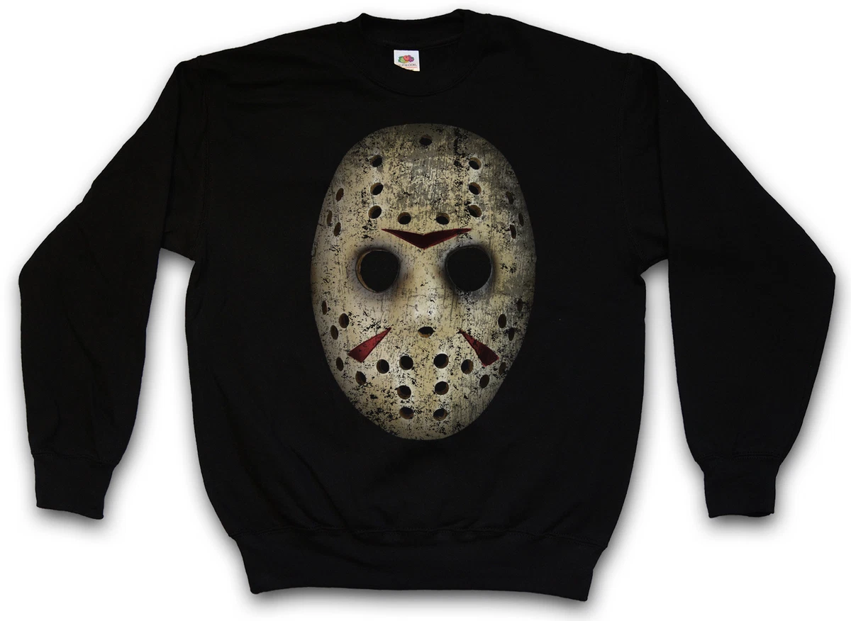 HOCKEY MASK SWEATSHIRT SWEATER PULLOVER - The 13 Friday Jason Horror 13th  Camp | eBay