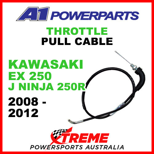 A1 Powerparts Kawasaki EX250J Ninja 250R 20082012 Throttle Pull Cable