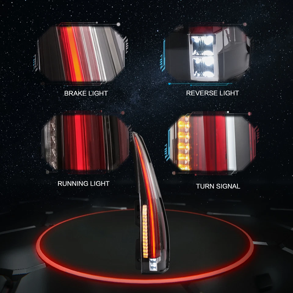 Светодиодный задний фонарь VLAND для Gmc Yukon&Chevrolet Tahoe/Suburban 2007-2014 с анимацией - Изображение 2 из 4