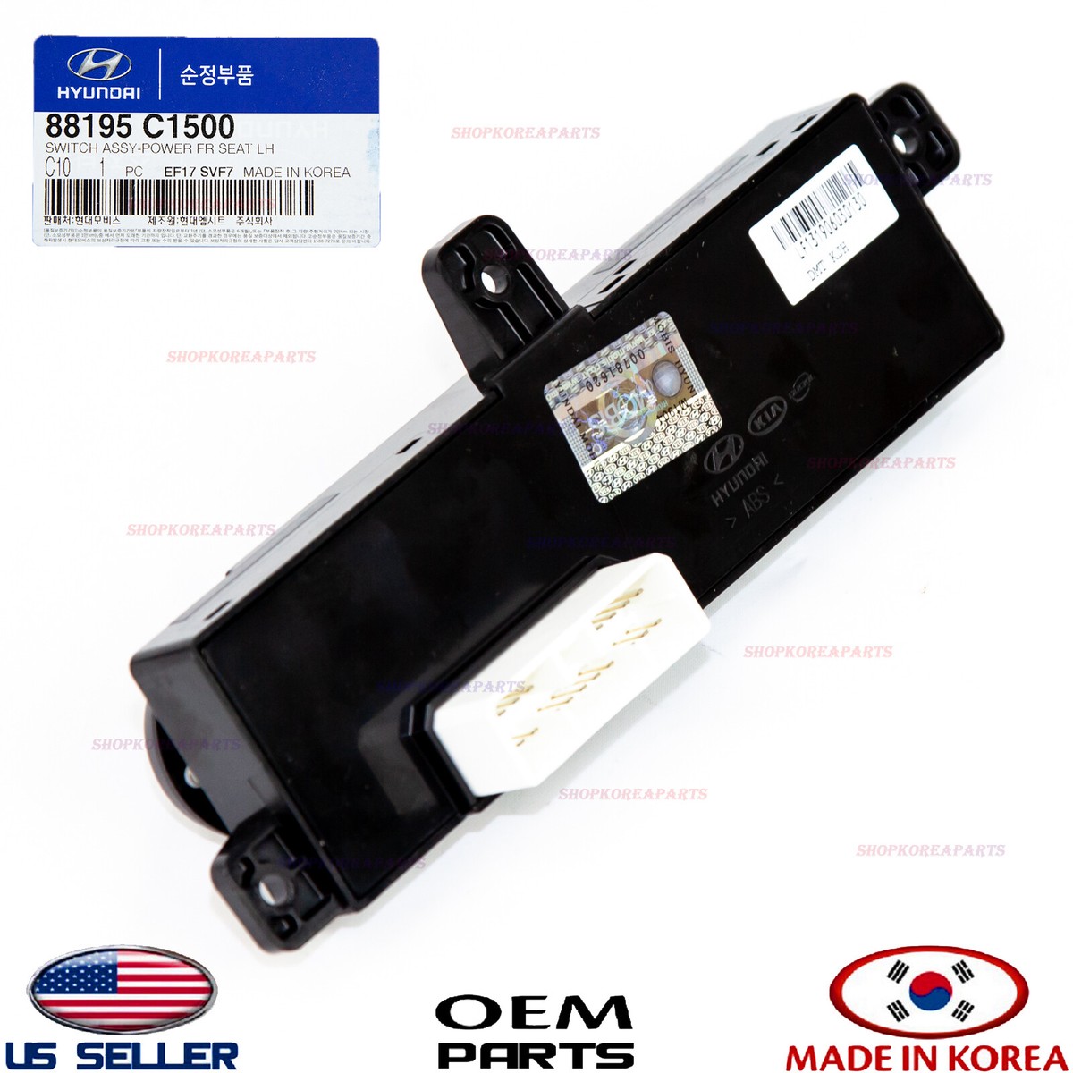 SWITCH POWER FRONT LEFT SEAT Genuine! HYUNDAI SONATA HYBRID 16-19