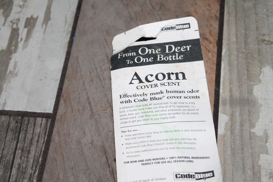 Code Blue 4 Oz Cover Scent Acorn New! FREE SHIPPING! - Image 4 of 4