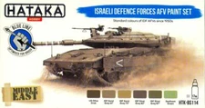 Hataka Hobby Paints ISRAELI DEFENSE FORCE AFV COLORS Blue Line Acrylic Paints
