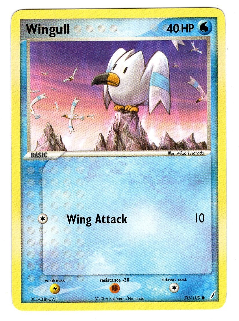Pokemon TCG Wingull EX Crystal Guardians 70/100 Regular Common Card NM