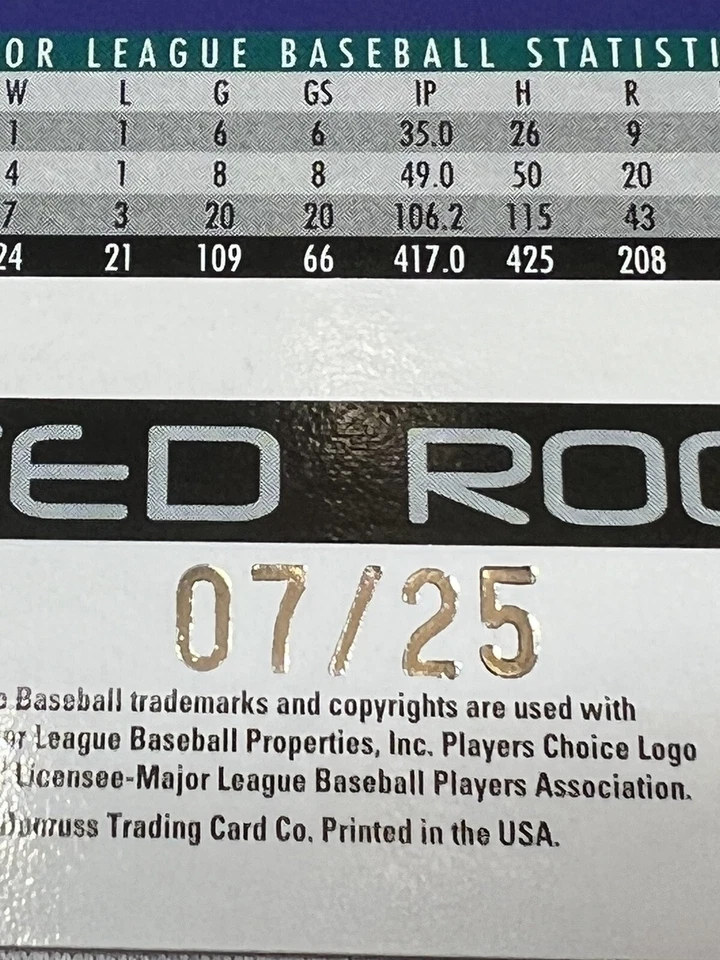 2004 Donruss Press Proofs Gold Parallel /25 Greg Aquino #67 - Image 3 of 4