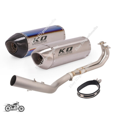 Slip On For SYM MAXSYM TL500 2019-2021 Exhaust Tip Header Link Pipe System Tube
