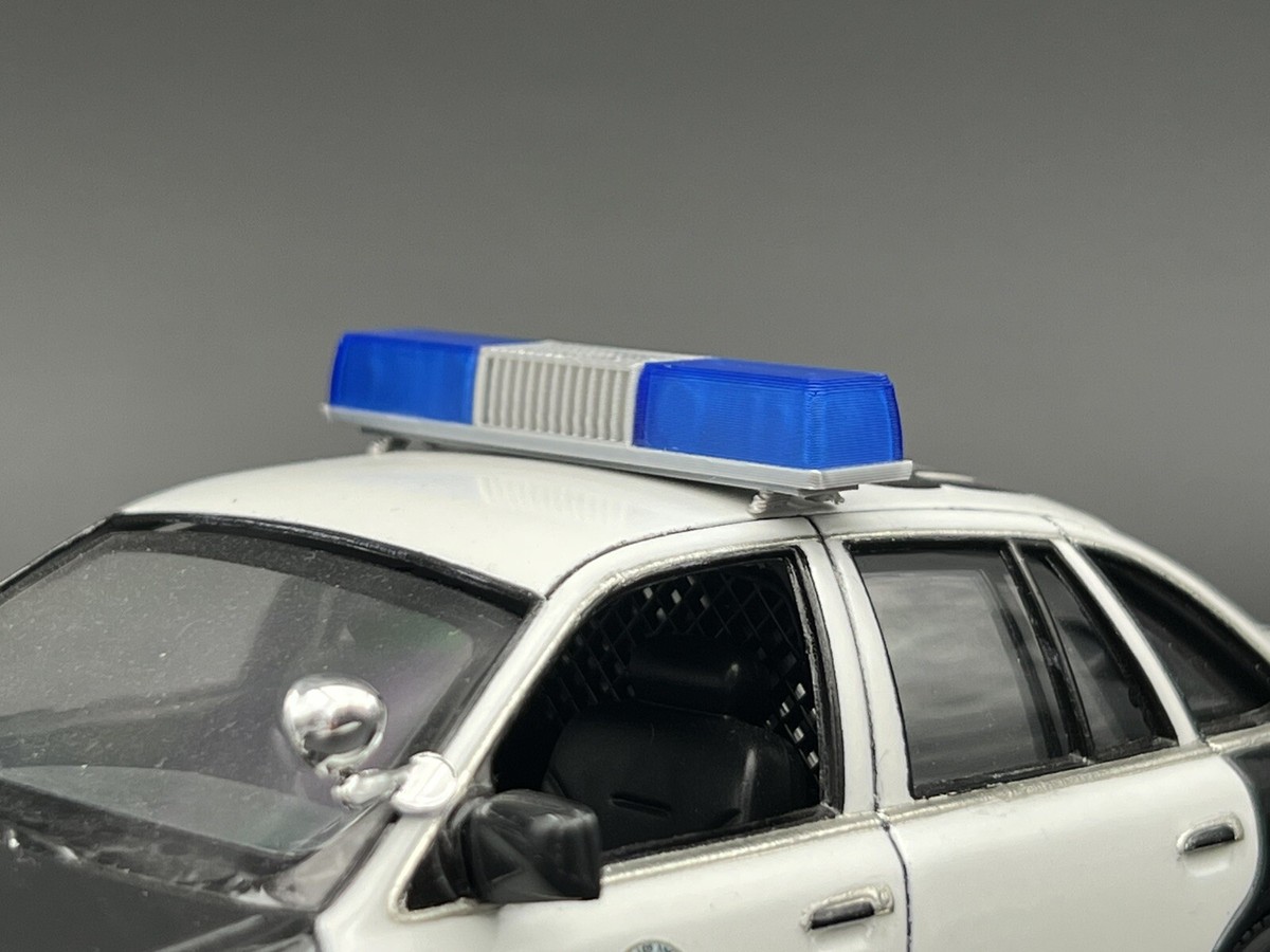 1/24 25 Blue Federal Signal Twinsonic Lightbar Police