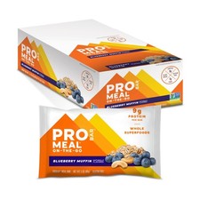 MEAL Bar, Blueberry Muffin, NonGMO, GlutenFree, Healthy, PlantBased, WholeFo...