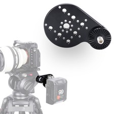 Video Tripod Extension Side Plate with Cold Shoe 1/4 3/8 M8 Rosette Mount