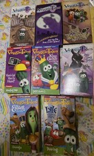 Lot Of 8 VeggieTales VHS Big Idea Vintage