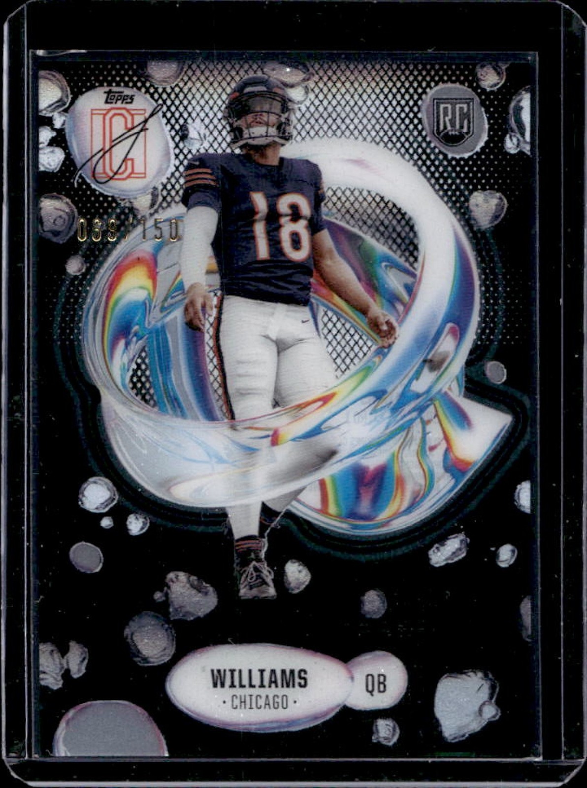 2024 Topps Signature Class Caleb Williams Fluidity RC Green Rookie #88/150 Bears