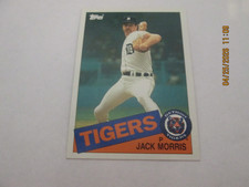JACK MORRIS TIGERS 1985 TOPPS BASEBALL CARD #610