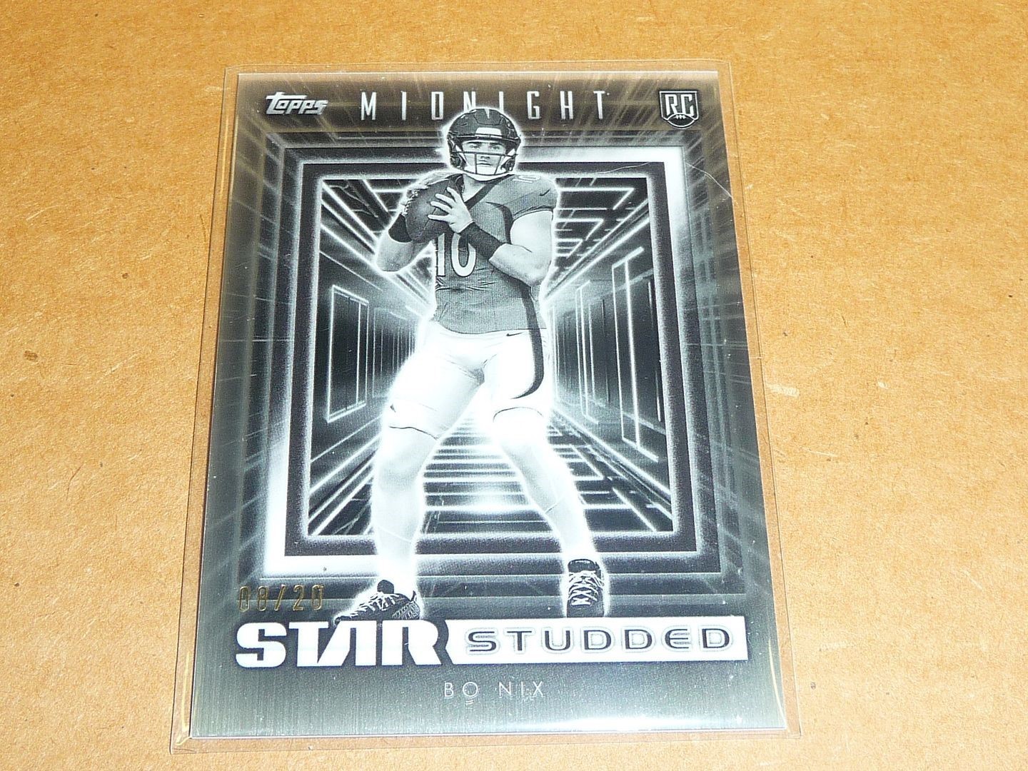 Bo Nix Topps Midnight Star Studded #SS2 Equinox