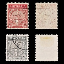 9131: Australia SG154-155 Set of 2 1935 Sc#150-151 Mi127-128 Used C£40
