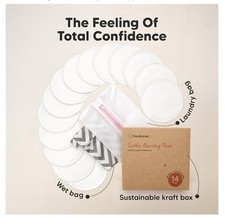 Hey Proeffi 14 Washable Viscose Derived from Bamboo Breastfeeding nursing Pads