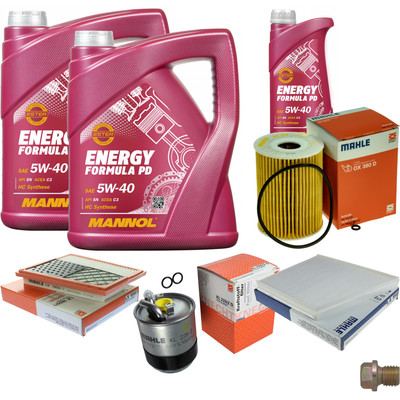 MAHLE Inspektionspaket 11 L MANNOL Energy Formula PD 5W-40 für Mercedes E-Klasse