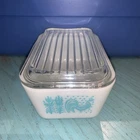 Vintage Pyrex Amish Butterprint 502 Refrigerator Dish w/Lid
