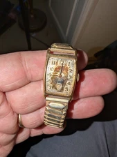 Vtg.~ 1940s~ Solid 14kt Gold "Hamilton" Men's Watch/982 Medallion Movement/Fixer