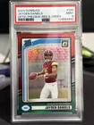 2024 Donruss - Rated Rookie Jayden Daniels Optic Preview Red & Green (RC) PSA 9