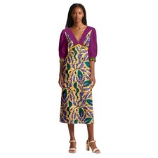 African Dresses for Woman Ankara Print V-Neck Half Sleeve Patchwork Dress Dashik
