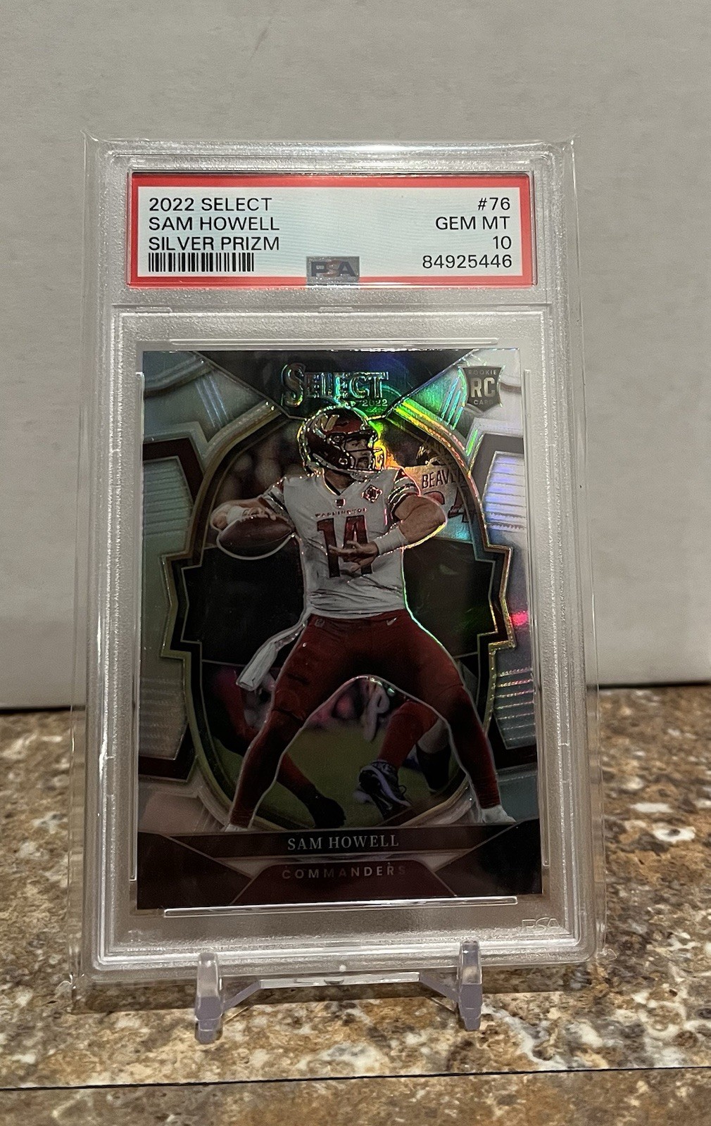 Sam Howell Panini Select #76 Silver Prizm