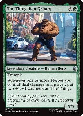 Magic The Thing, Ben Grimm MSH 190 NM