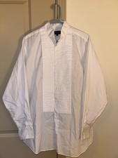 Marquis Tuxedo Shirt, White, Size L 16 1/2 - 17, excellent condition