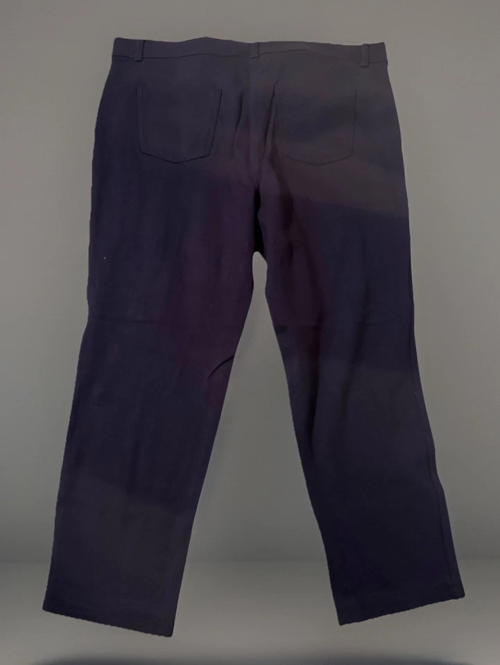 Style & Co Pants Womens Knit Stretch Navy Pant Size 18 - Image 4 of 4