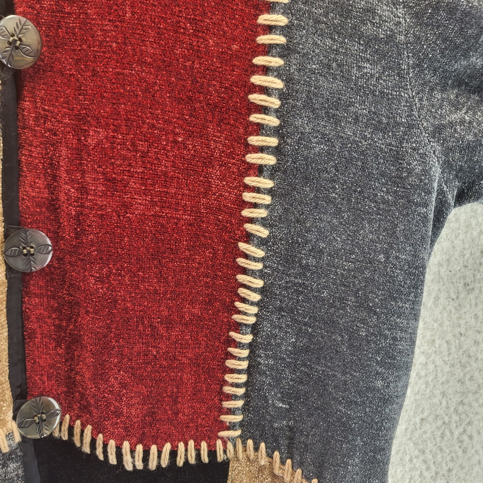 Vintage Flashblack Patchwork Jacket Womens Medium… - image 5