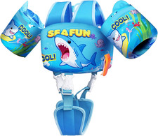 Toddler Swim Vest for Kids 22 66 Lbs, Adjustable Swim Training Vest with Arm Flo