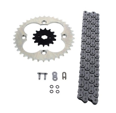 1991 1992 Honda TRX250R 250R O Ring Chain and Sprocket Silver 14/38 96L