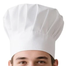 Chef Hat Unisex Adult Mushroon Design Adjustable Kitchen Uniform Cap for Baki...