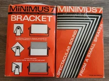 Realistic Radio Shack Minimus 7 Black Bookshelf Speakers 40-2030C Tested