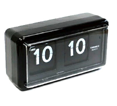 TWEMCO Flip Clock QT-30 Black – Retro Automatic Desk Clock NEW | eBay