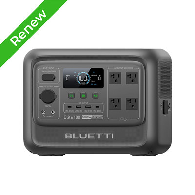 BLUETTI Elite 100 V2 1024Wh 1800W Portable Power Station for Camping Refurbished