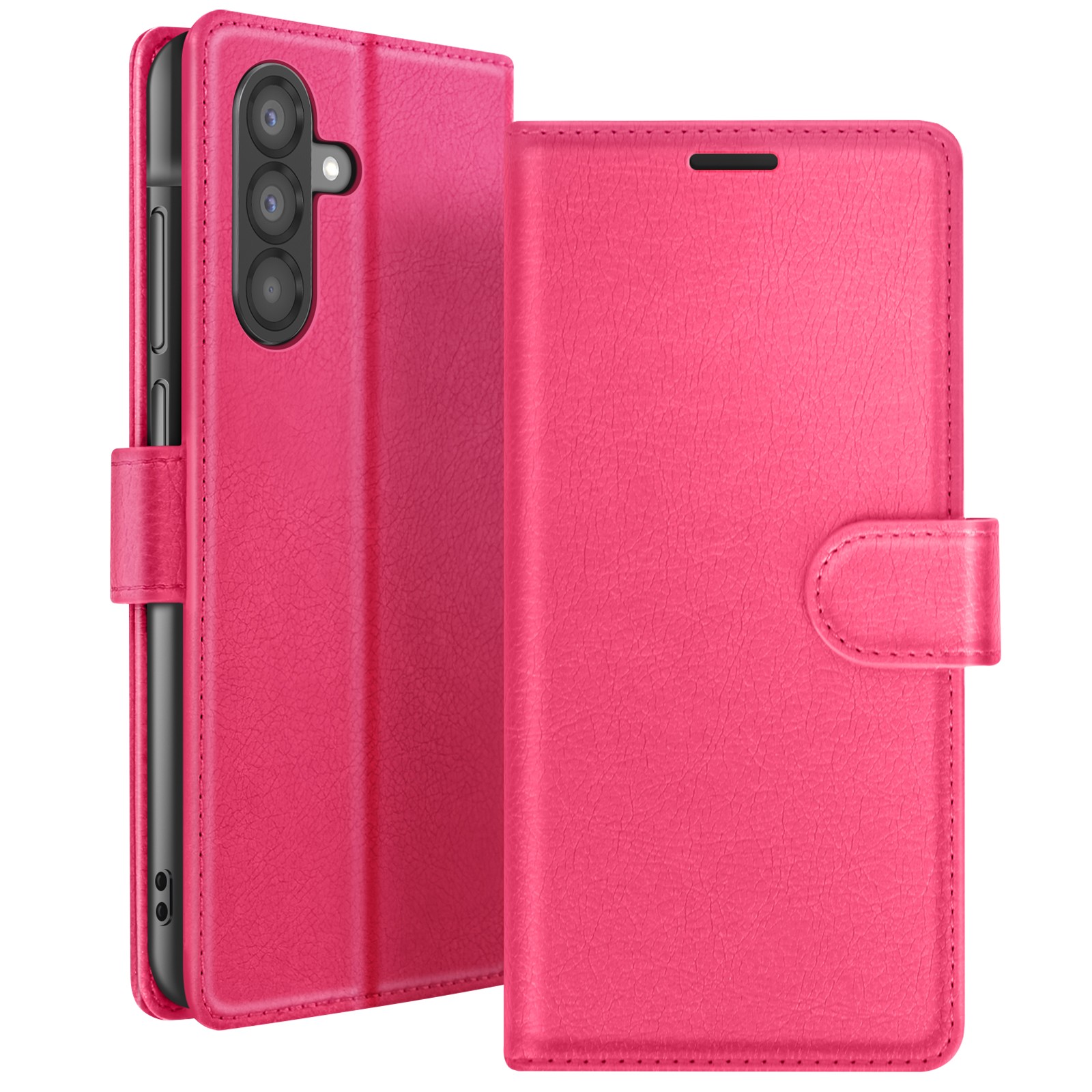 Etui Portefeuille Galaxy A56 avec Support Magnétique Zanaé Fuchsia